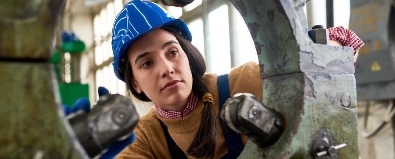 Young female mechanic